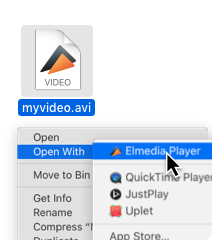 Open Media Files on Mac